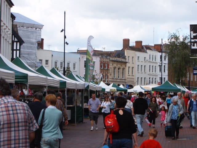 Photo of Hereford Farmers Market in the city centre