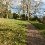 The pathway at The Weir Garden