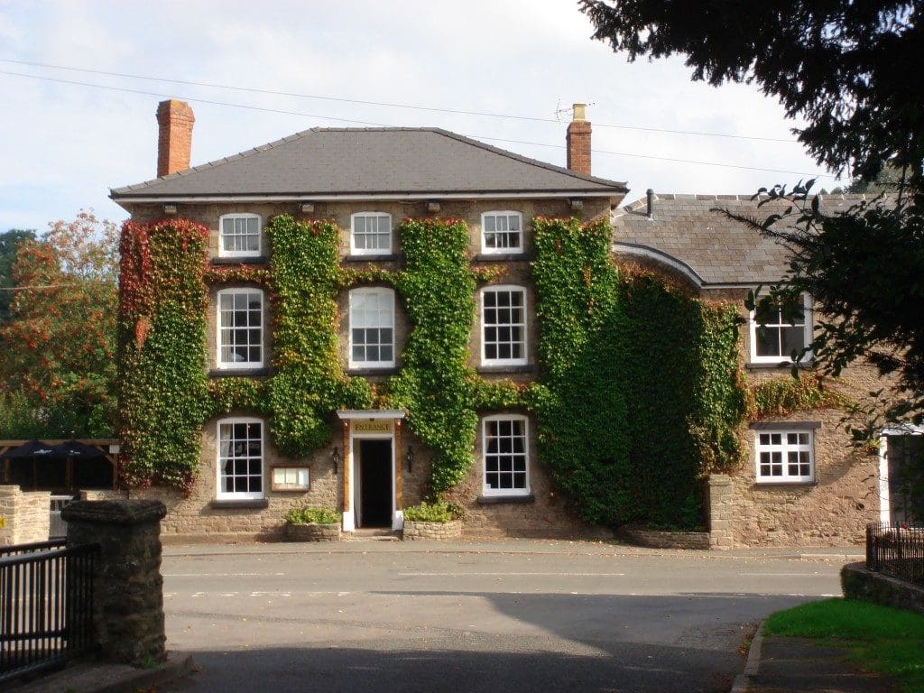 the Temple Bar Inn at Eywas Harold In Herefordshire