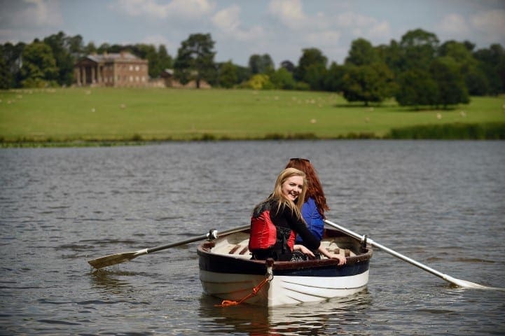 Ultimate Herefordshire Guide Boating on the lake at Berrington Hall