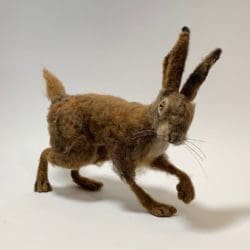 Needle Felted Hare by Karen Celestine