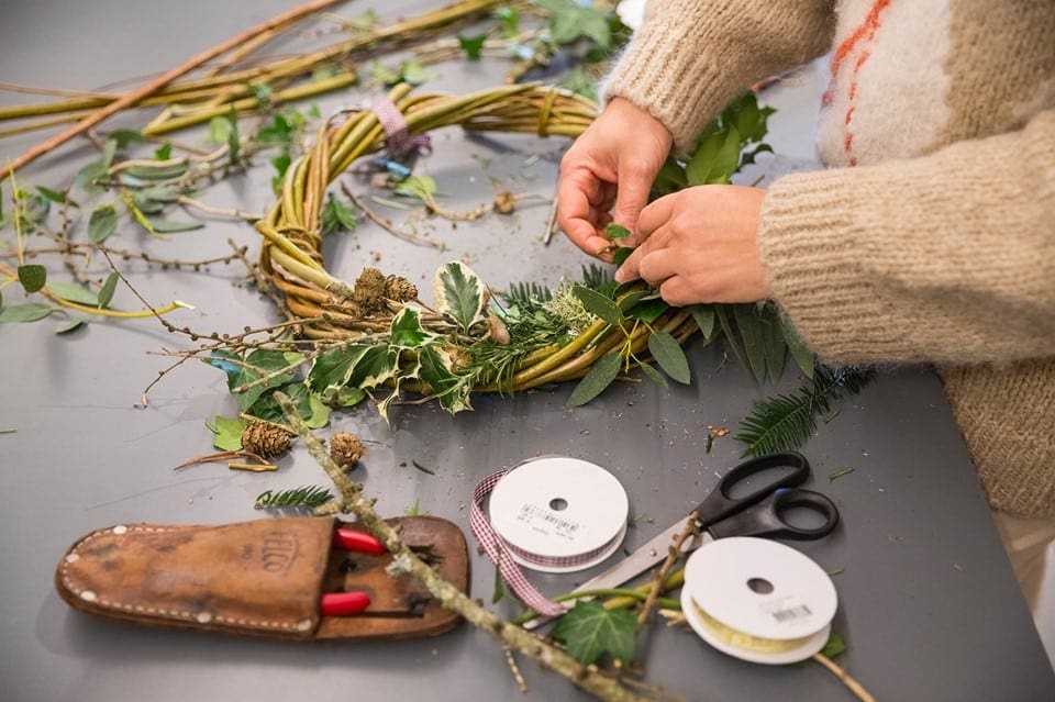 Wreath Making at Berrington