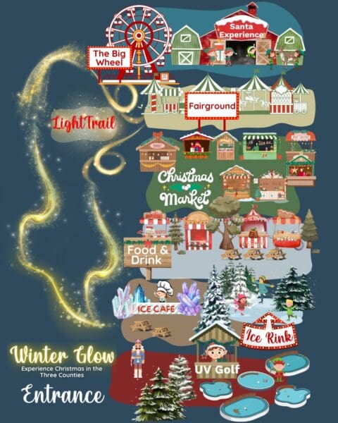 winter glow map
