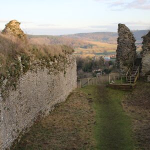 Wigmore Castle from within