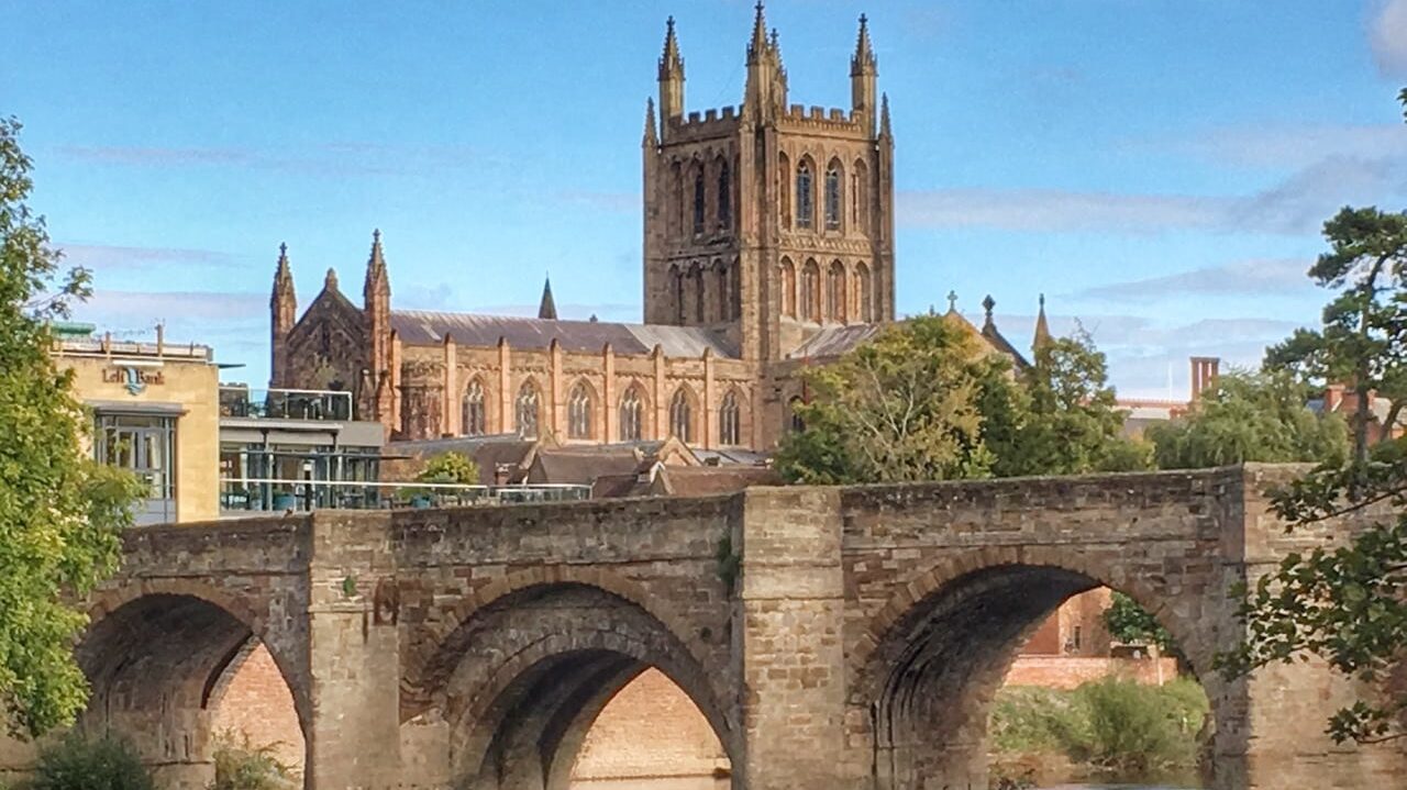 Old bridge and cathedral