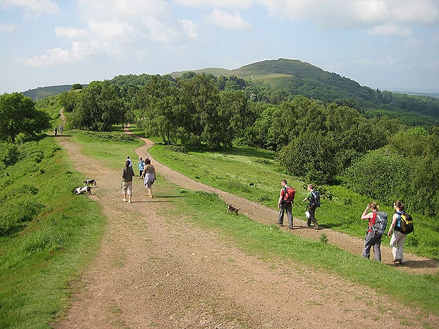 Walkers on the Malvern Hills geograph.org .uk 825312 paul eccles