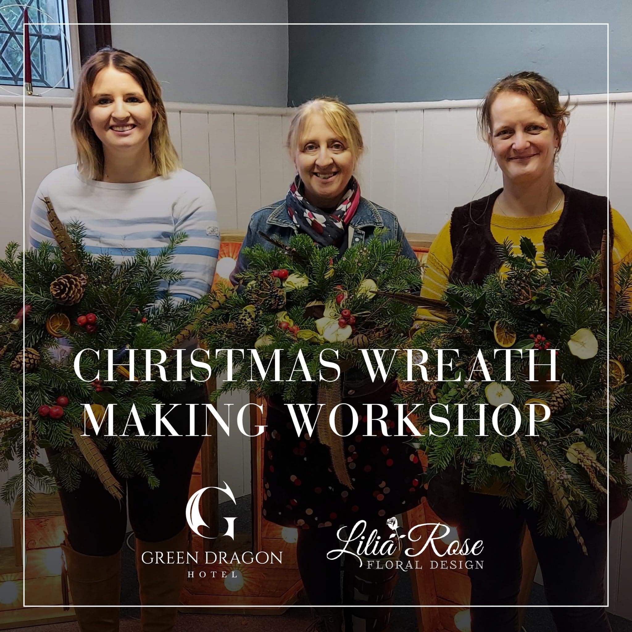 Green Dragon Christmas Wreath Making