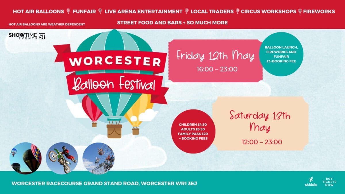 Worcester Hot Air Balloon Festival » Eat Sleep Live Herefordshire