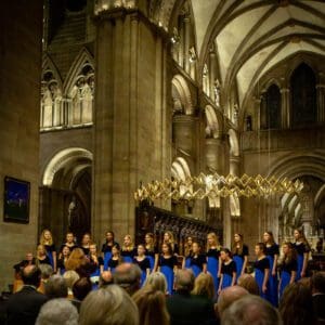 Cantabile singing at Hereford Cathedral c. Caroline Potter
