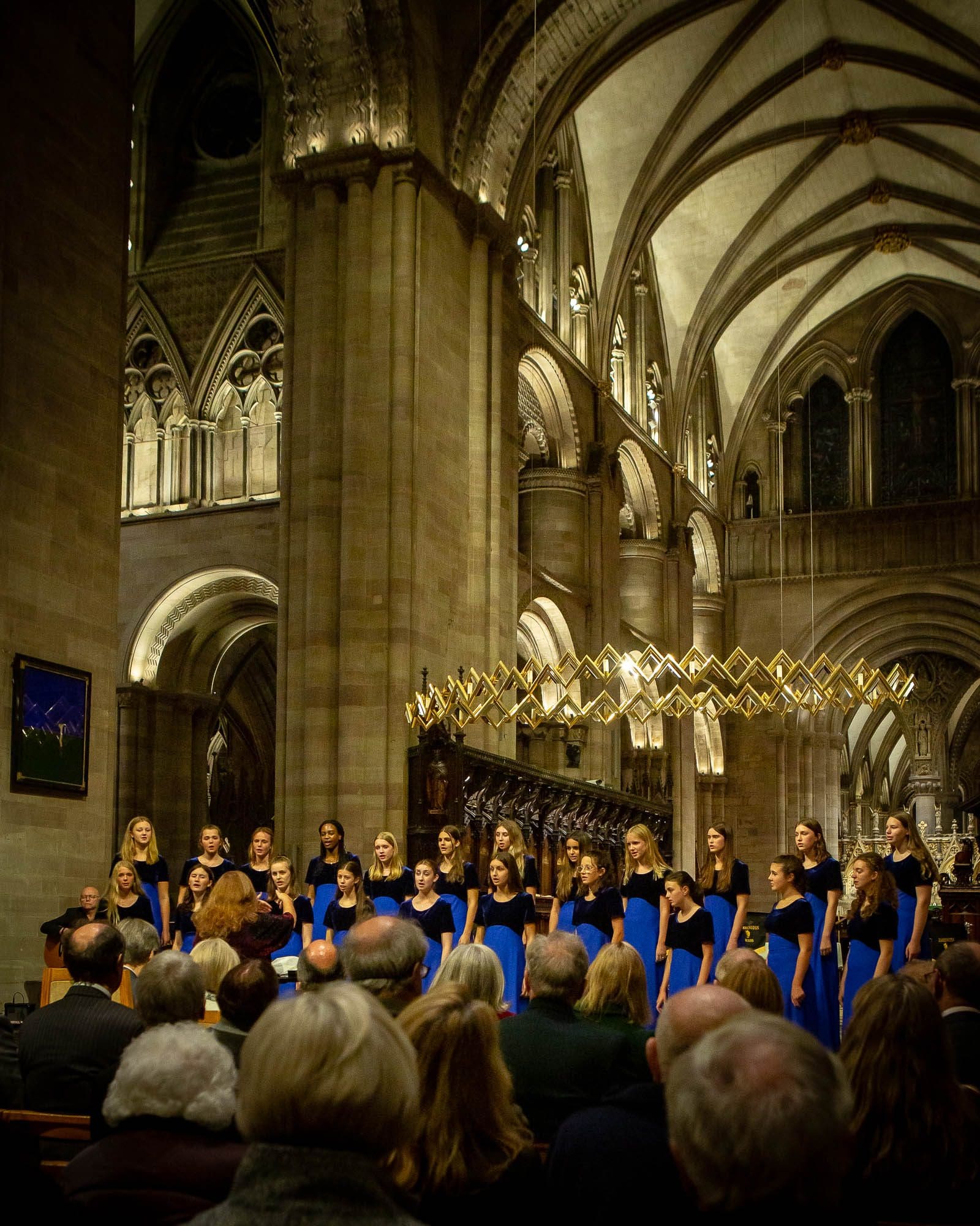 Cantabile singing at Hereford Cathedral c. Caroline Potter