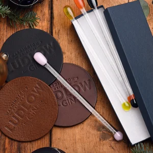 Ludlow Gin Leather Coasters