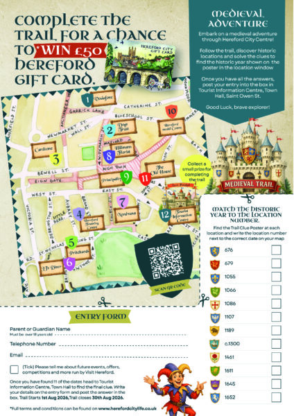 A4 MEDIEVAL FESTIVAL Medieval Trail Map