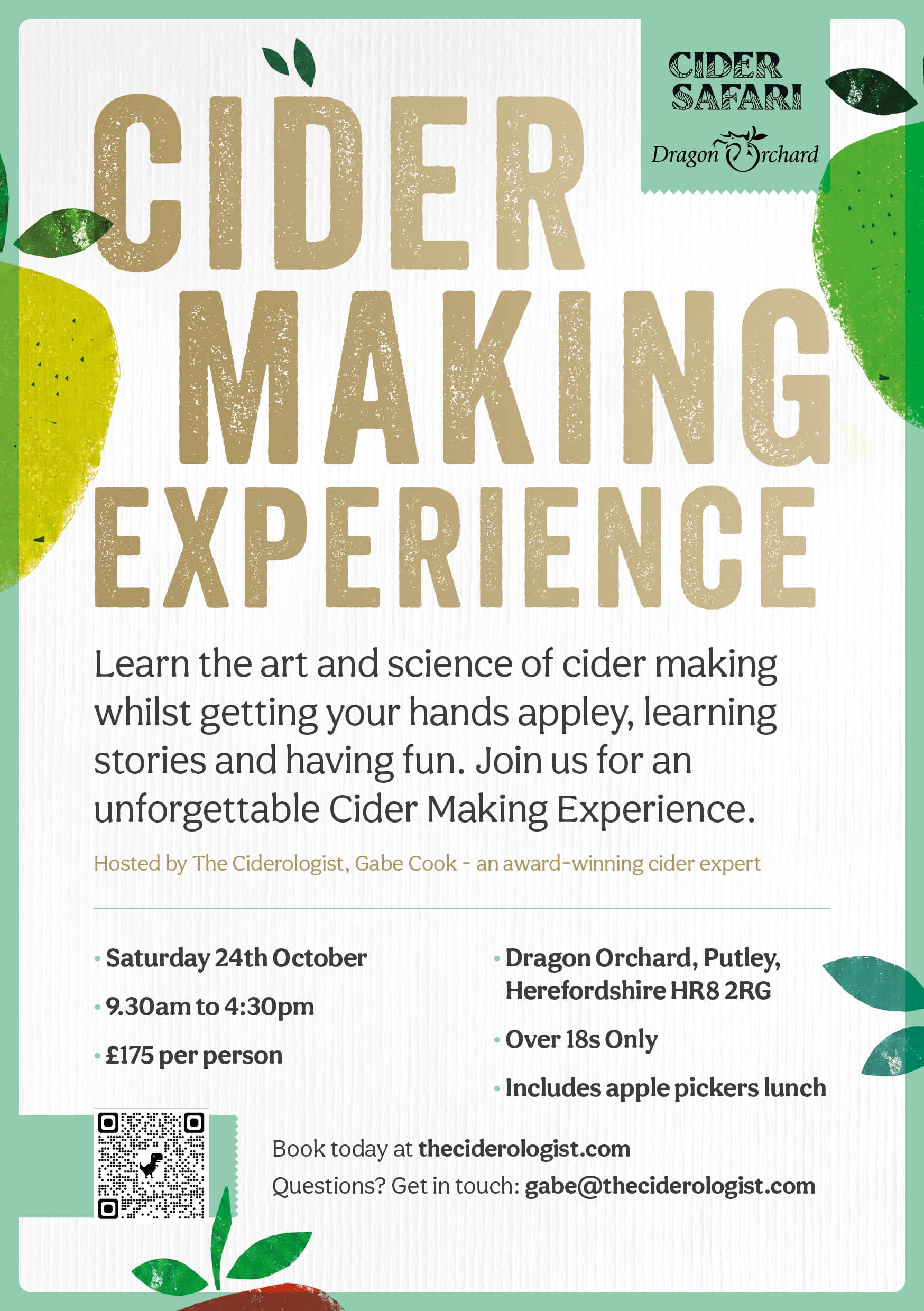 Ciderologist Cider Making Experience 24 October