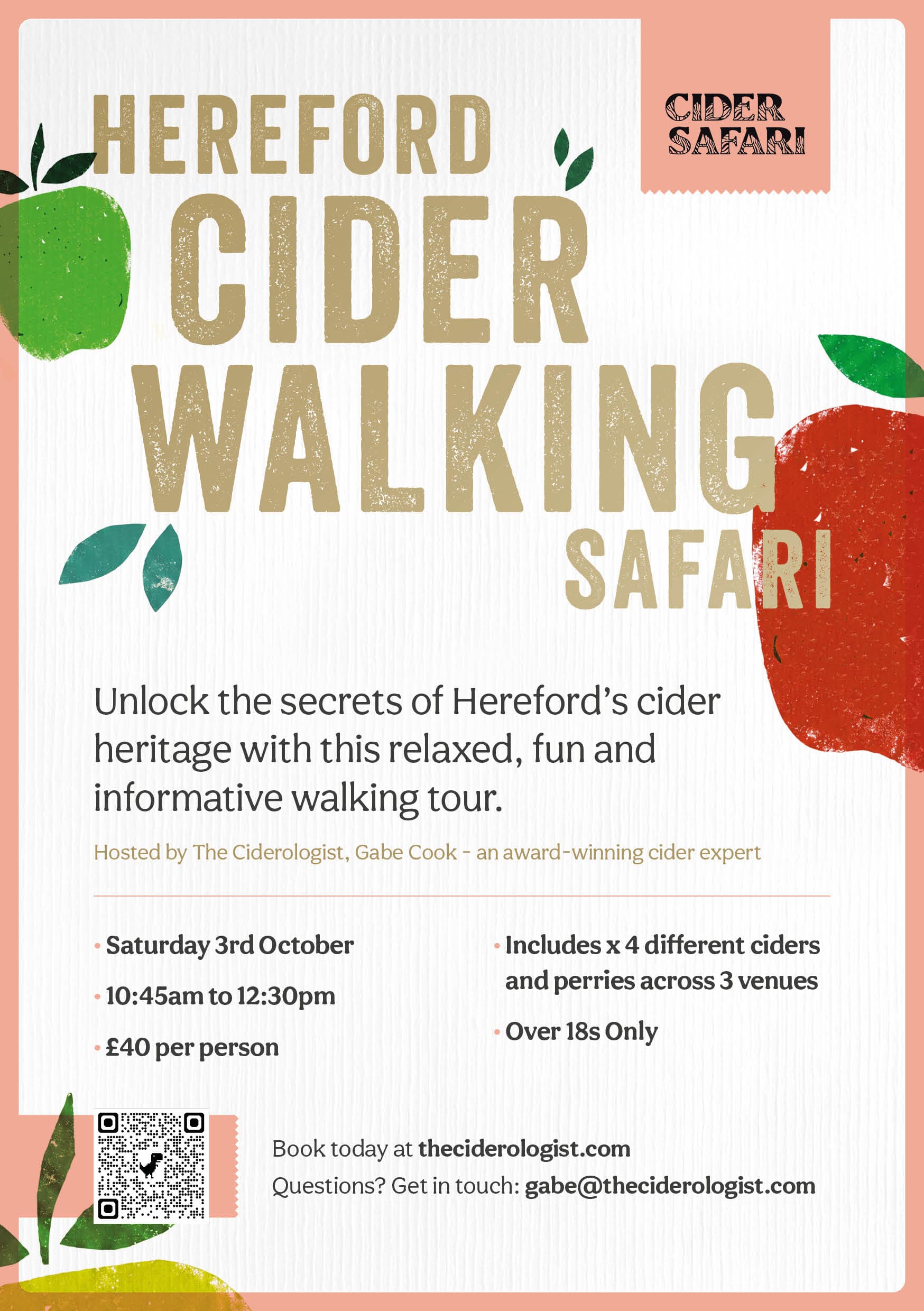 Ciderologist Cider Walking Safari 3 October