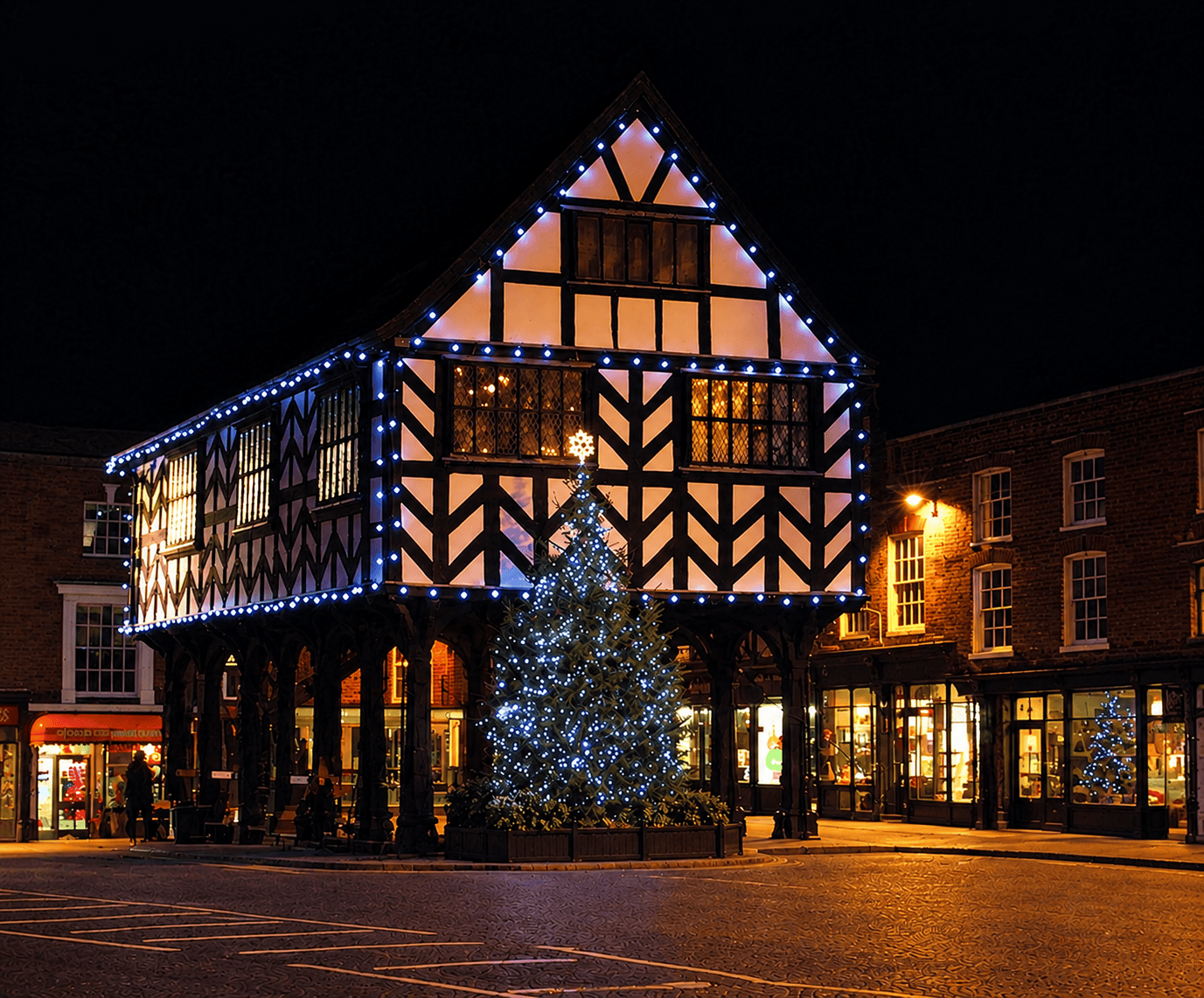 Ledbury Christmas Lights AI assisted